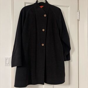 Emanuel Ungaro Grey Cape Coat